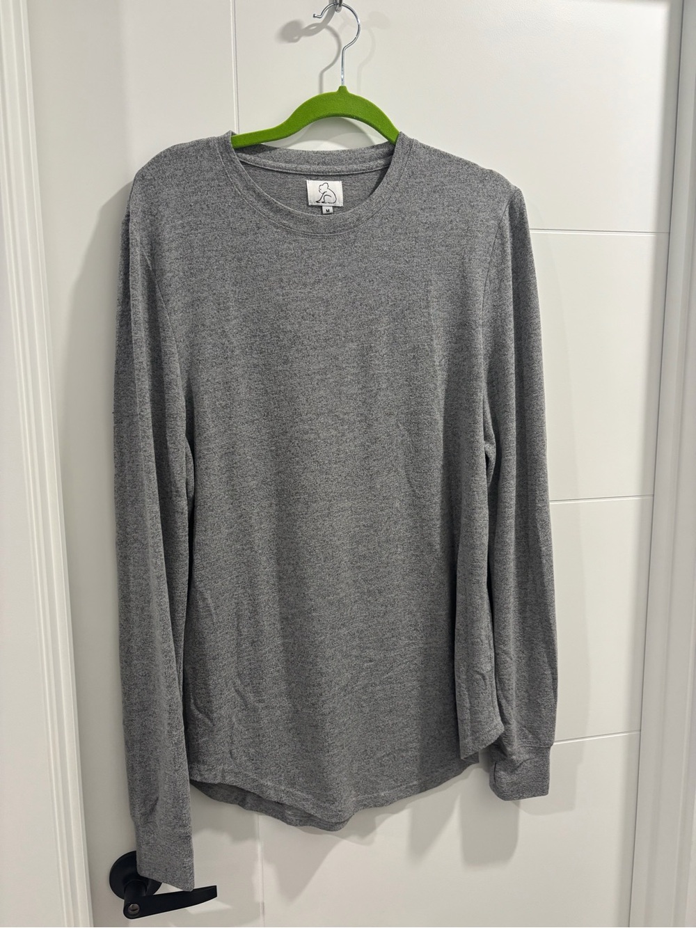 KUWALLA Men's Long-Sleeve Crewneck Shirt - Heather Gray